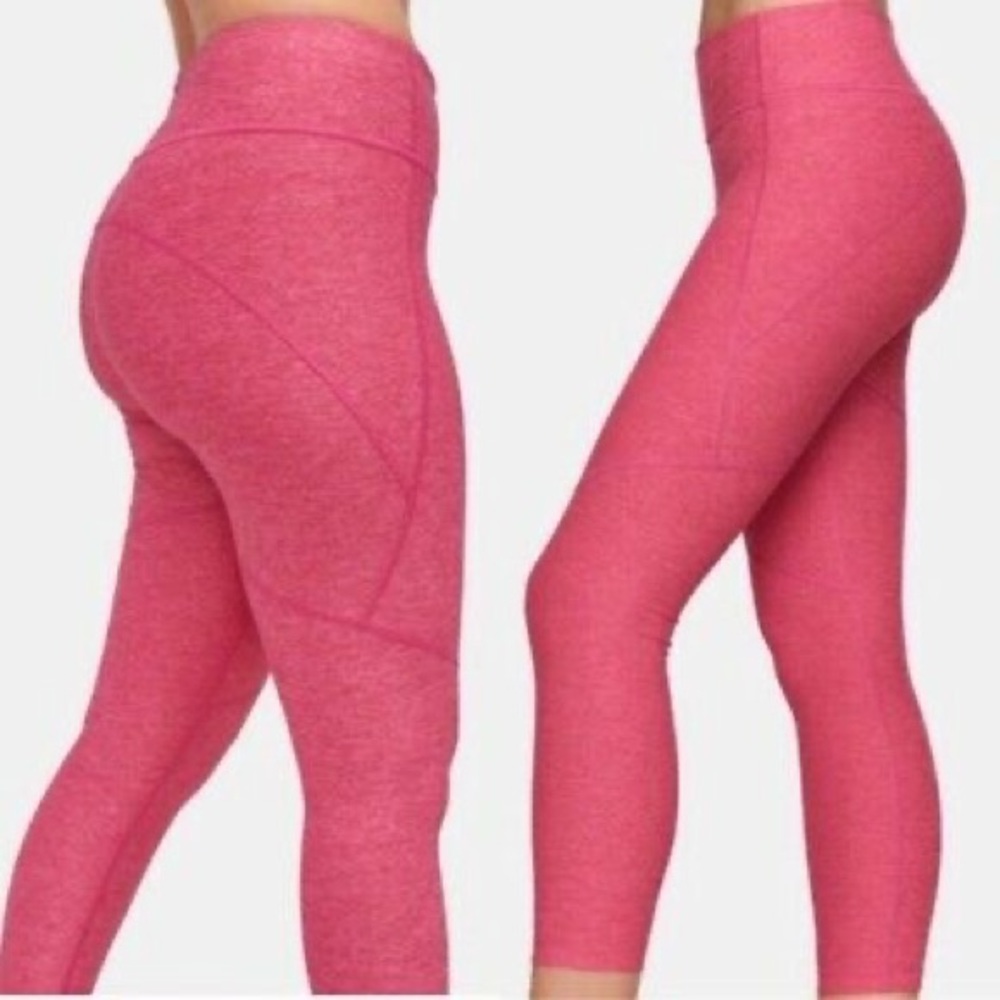Outdoor Voices 3/4 Warmup Leggings- Flamingo Pink